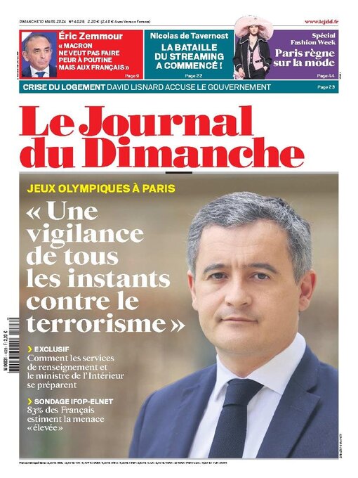 Title details for Le Journal du dimanche by Lagardere Media News - Available